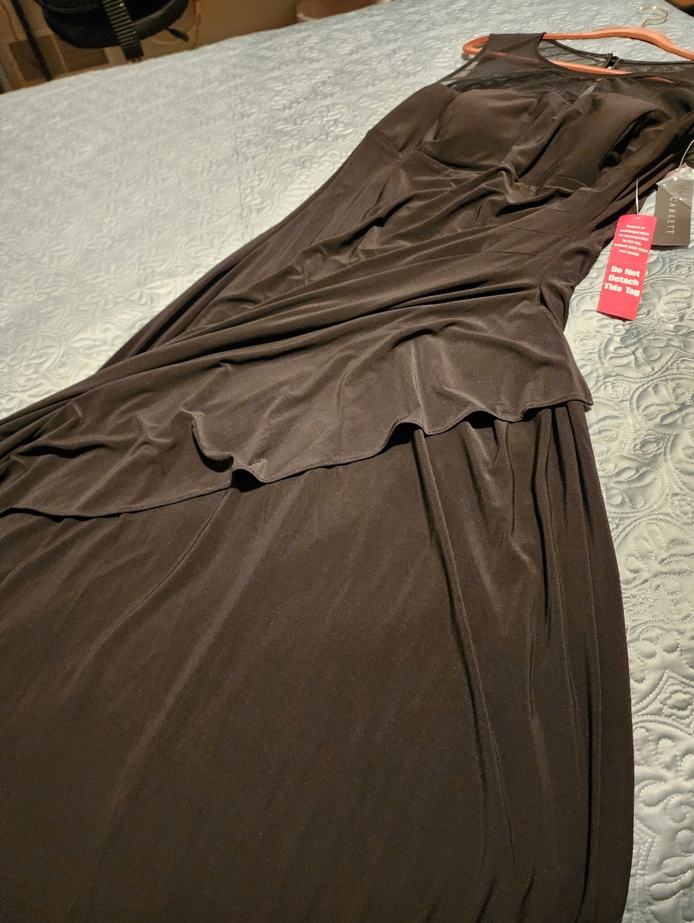 Scarlett Long Black Dress Size 18W New with Tags. - Picture 9 of 9